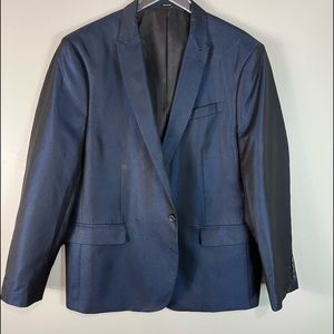 J Ferrar Men's 48R  Navy Dress Sport Coat